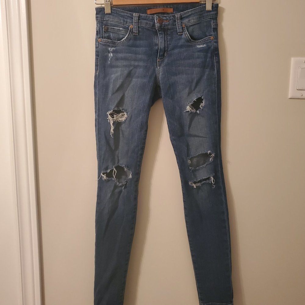 Ripped Skinny Joe's Jeans